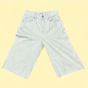 PACSUN Light blue denim cargo shorts with pockets